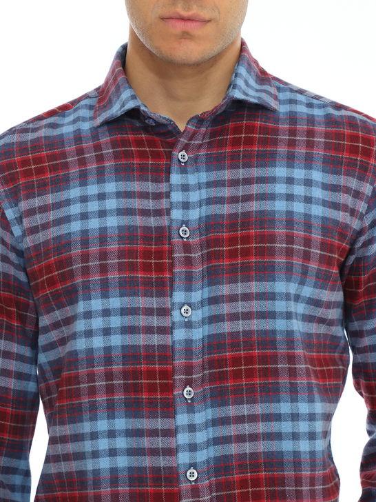 Bastoncino Camicia Bastoncino Check Blu