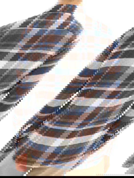 Bastoncino Camicia Bastoncino Check Marrone