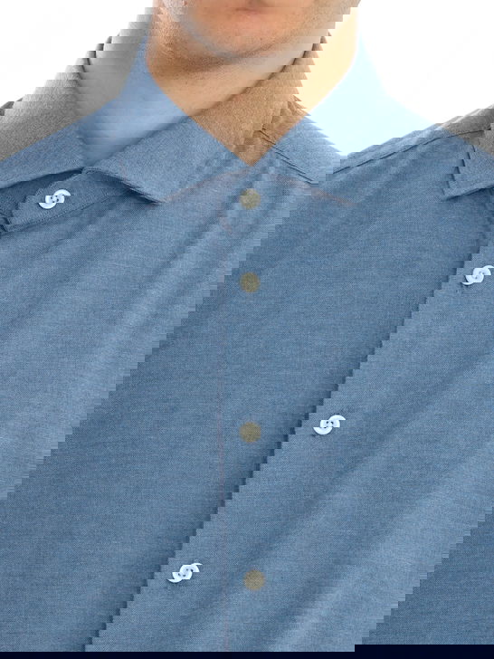 Bastoncino Camicia Bastoncino Flanellata Azzurro