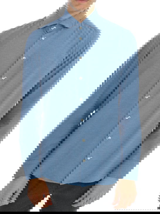 Bastoncino Camicia Bastoncino Flanellata Azzurro