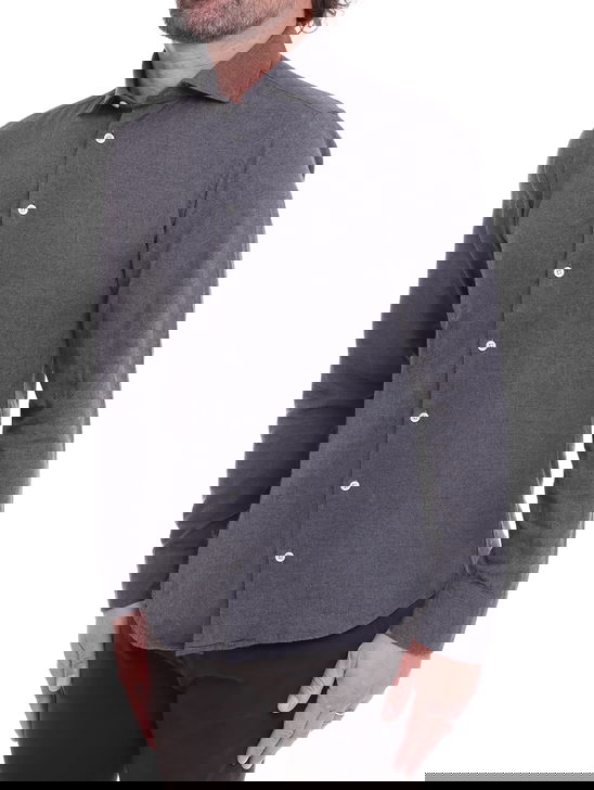 Bastoncino Camicia Bastoncino Flanellata Grigio