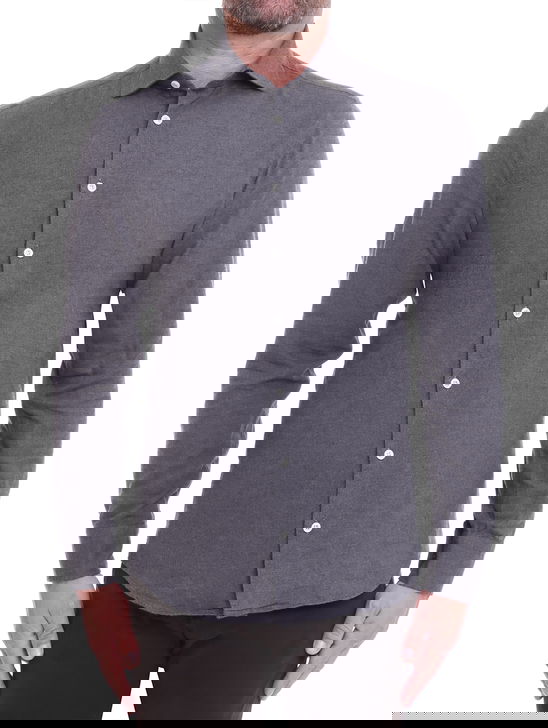 Bastoncino Camicia Bastoncino Flanellata Grigio