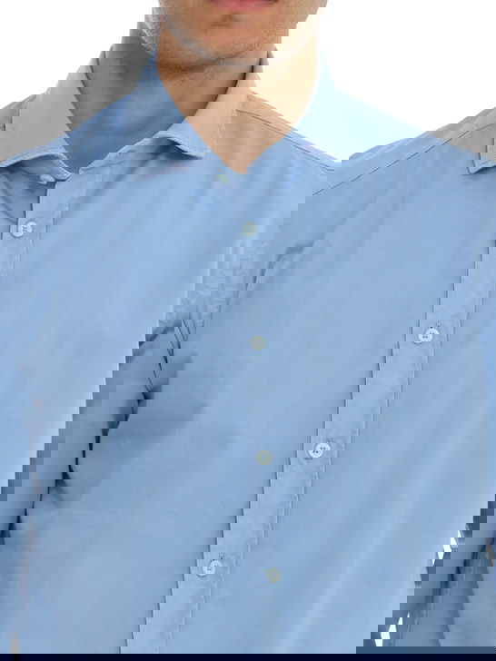 Bastoncino Camicia Bastoncino Gabardina Azzurro