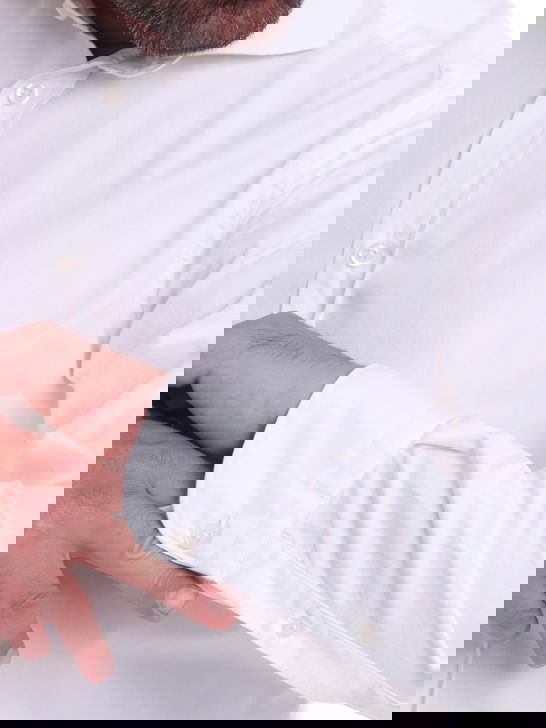Bastoncino Camicia Bastoncino Gabardina Bianco