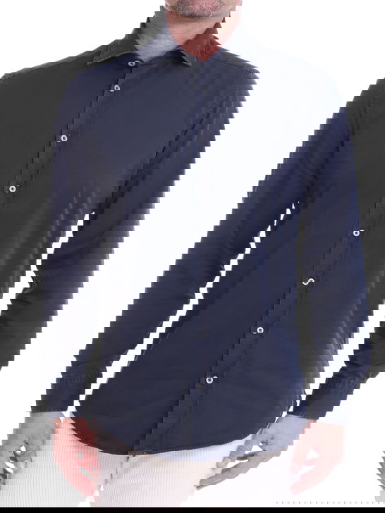 Bastoncino Camicia Bastoncino Gabardina Blu