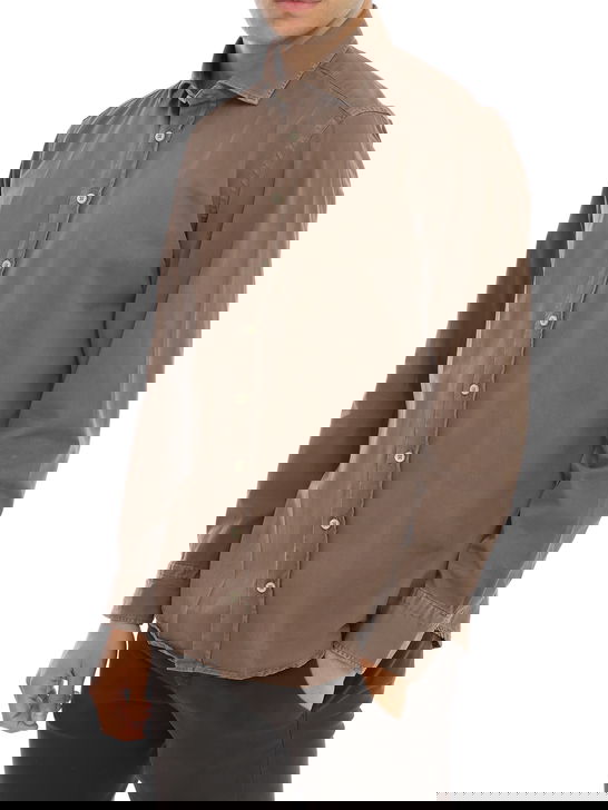 Bastoncino Camicia Bastoncino Gabardina Marrone