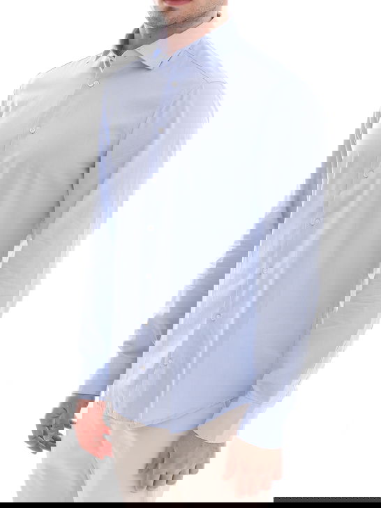 Bastoncino Camicia Bastoncino Pinpoint Azzurro