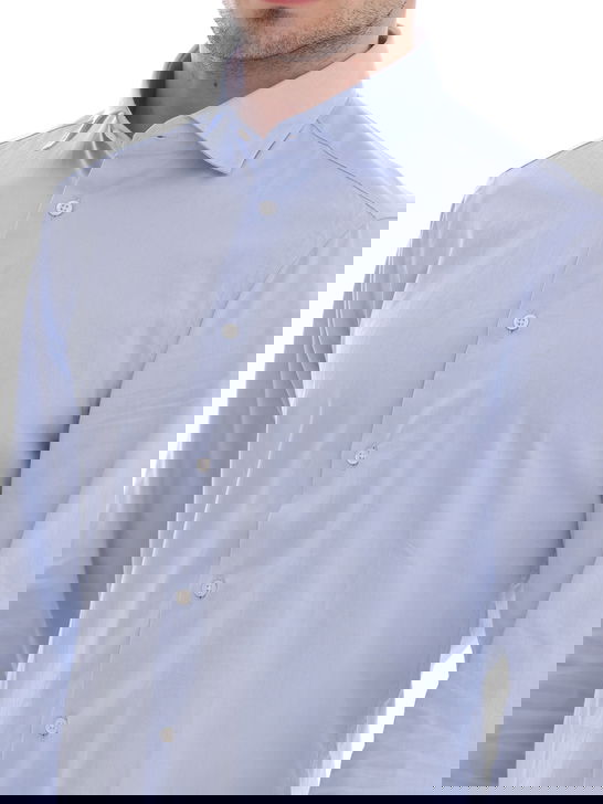 Bastoncino Camicia Bastoncino Pinpoint Azzurro