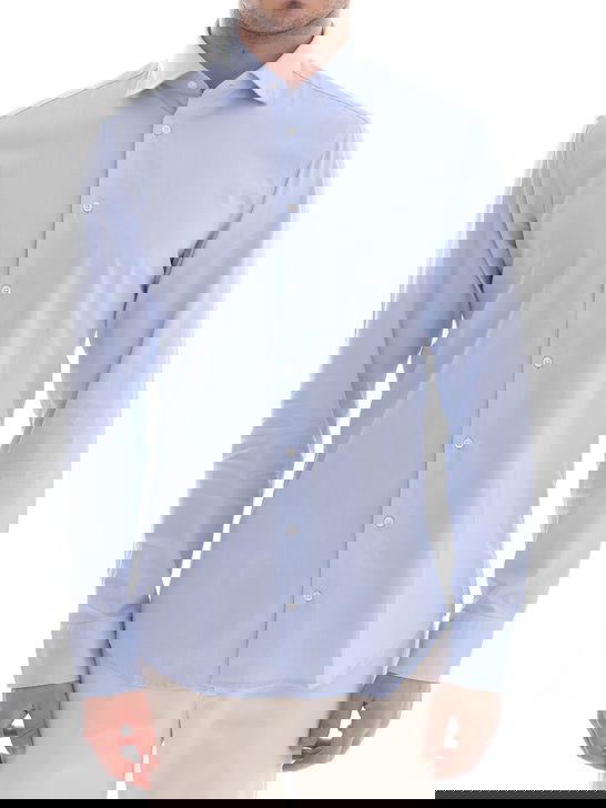 Bastoncino Camicia Bastoncino Pinpoint Azzurro