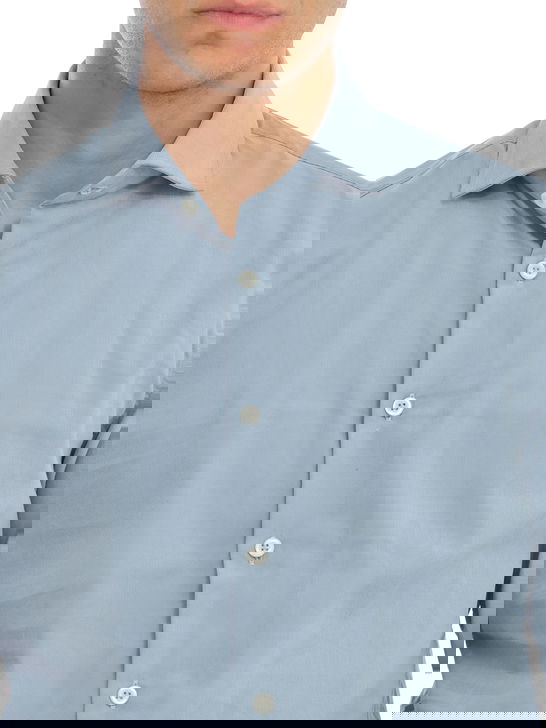 Bastoncino Camicia Bastoncino Velluto Azzurro