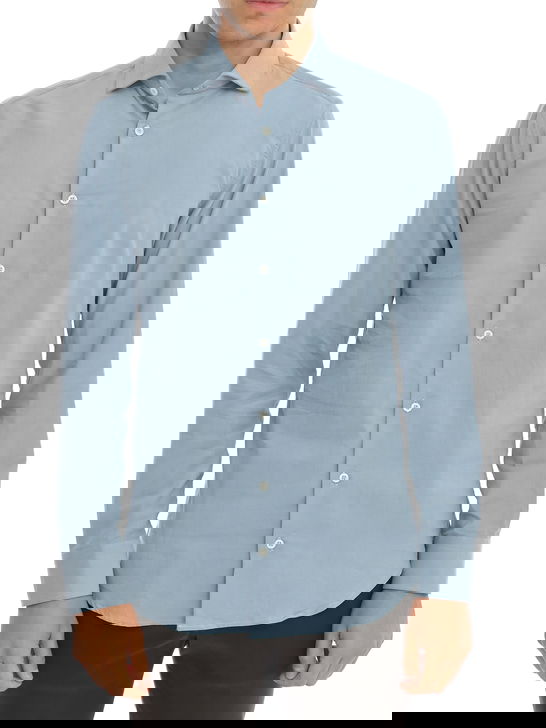 Bastoncino Camicia Bastoncino Velluto Azzurro