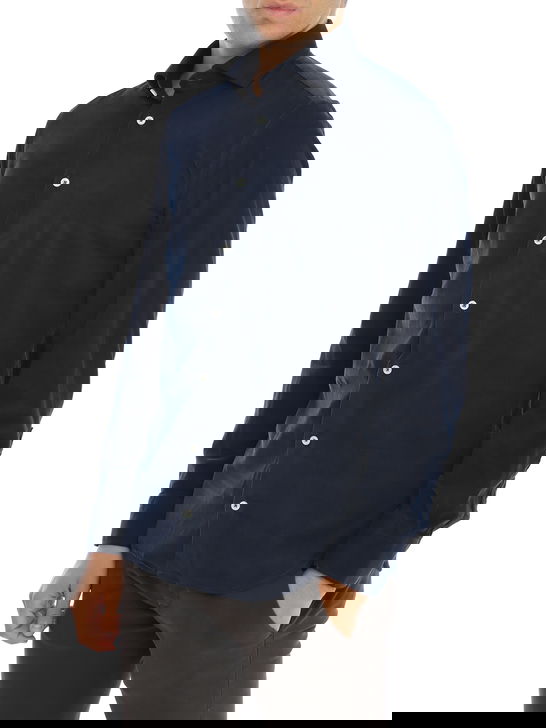 Bastoncino Camicia Bastoncino Velluto Blu