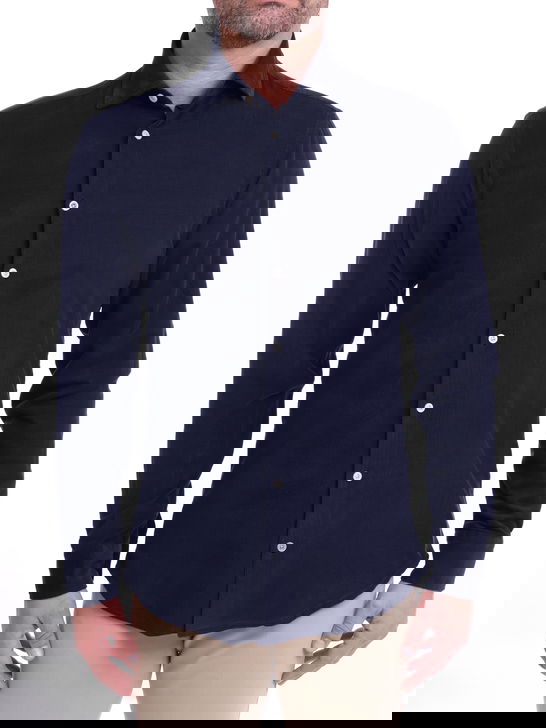 Bastoncino Camicia Bastoncino Velluto Blu