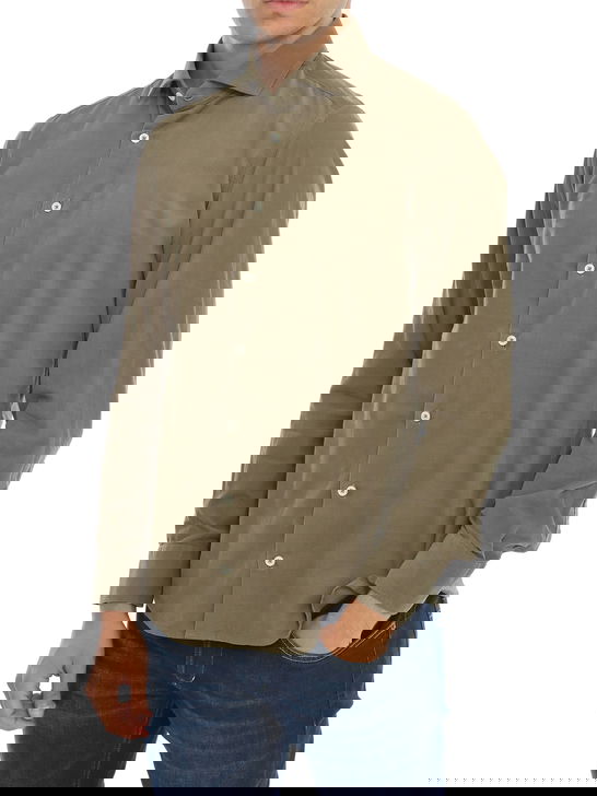 Bastoncino Camicia Bastoncino Velluto Verde