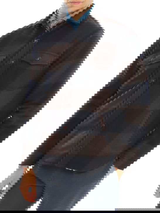 Bl'ker Overshirt Bl'ker Denali Check Marrone