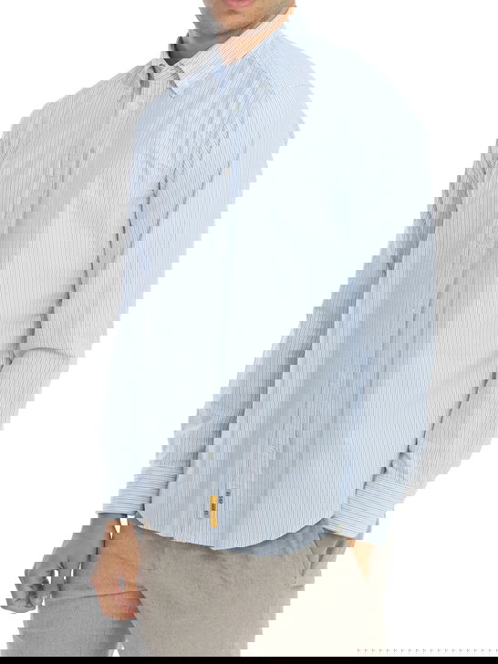 B.D. Baggies Camicia B.D. Baggies Oxford Bianco/Celeste