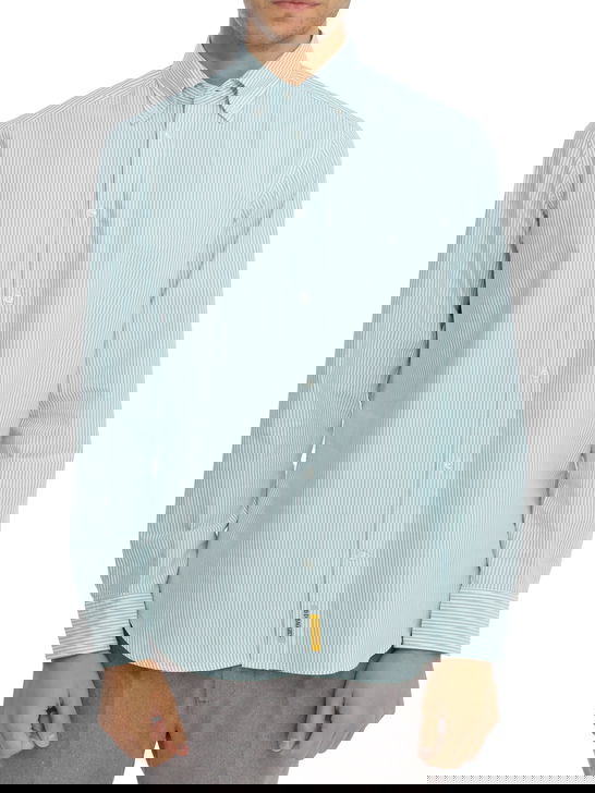 B.D. Baggies Camicia B.D. Baggies Oxford Bianco/Verde