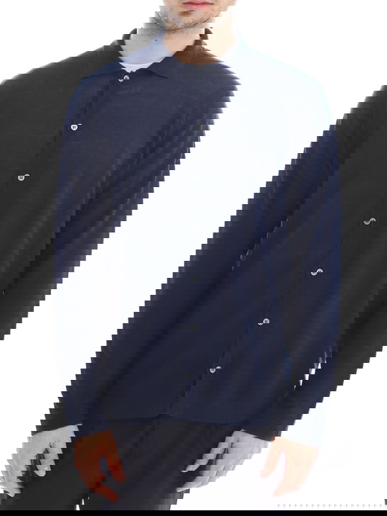 Filippo De Laurentiis Camicia Filippo De Laurentiis Lino-Cotone Blu