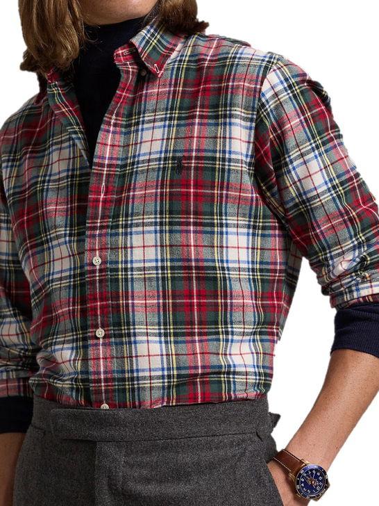 Polo Ralph Lauren Camicia Polo Ralph Lauren Brushed Oxfrod Rosso