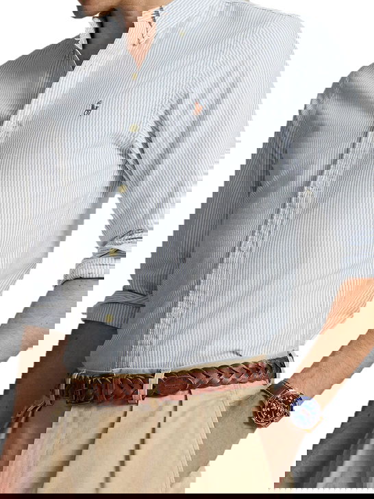 Polo Ralph Lauren Camicia Polo Ralph Lauren Oxford Azzurro