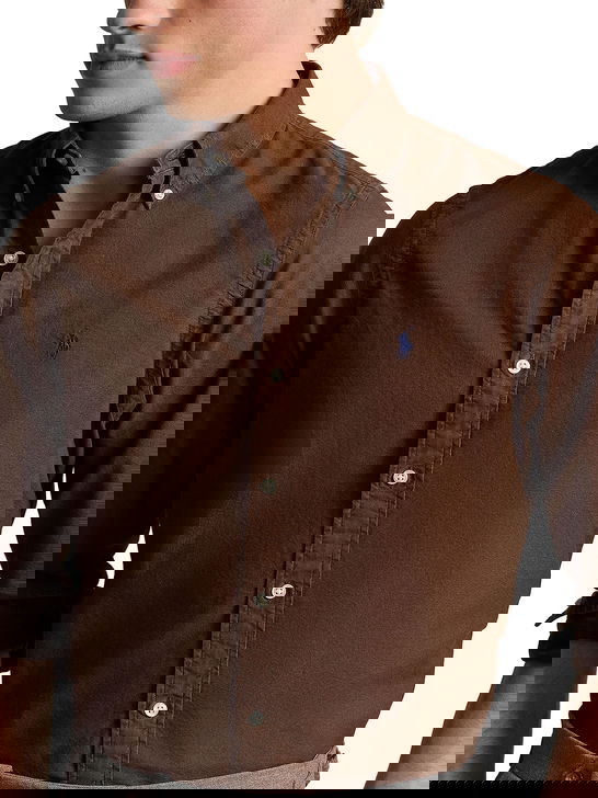 Polo Ralph Lauren Camicia Polo Ralph Lauren Oxford Marrone