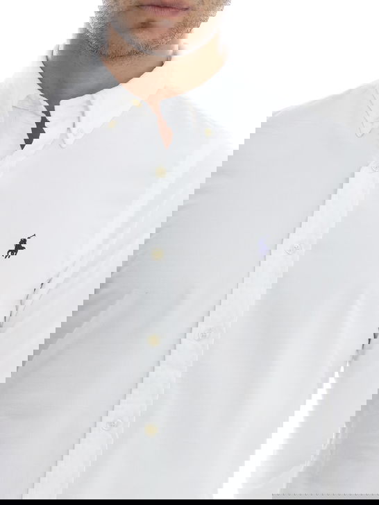 Polo Ralph Lauren Camicia Polo Ralph Lauren Velluto Bianco