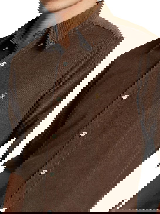 Polo Ralph Lauren Camicia Polo Ralph Lauren Velluto Marrone