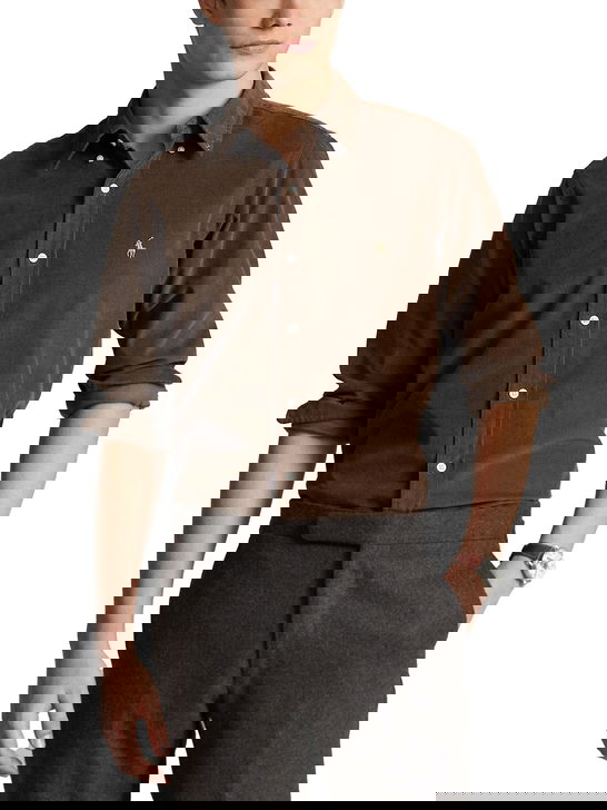 Polo Ralph Lauren Camicia Polo Ralph Lauren Velluto Marrone