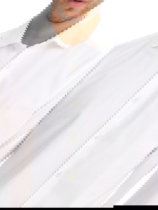 Tintoria Mattei Camicia Tintoria Mattei Oxford Bianco