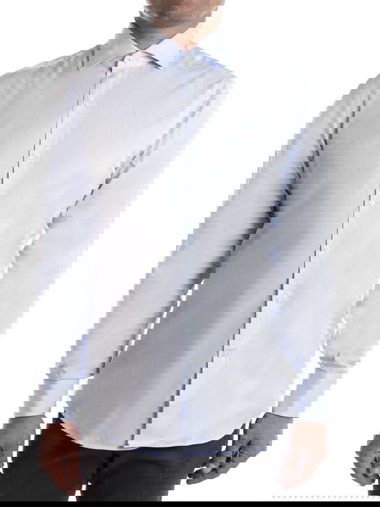 Veltroni Uomo Camicia Veltroni Uomo Classica Celeste