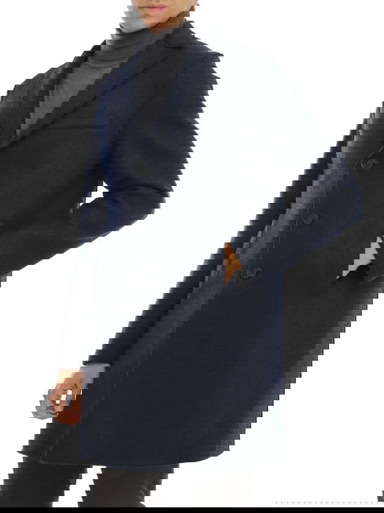 Harris Wharf London Cappotto Harris Wharf London Micro Blu