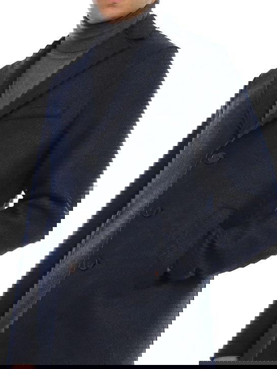 Harris Wharf London Cappotto Harris Wharf London Micro Blu