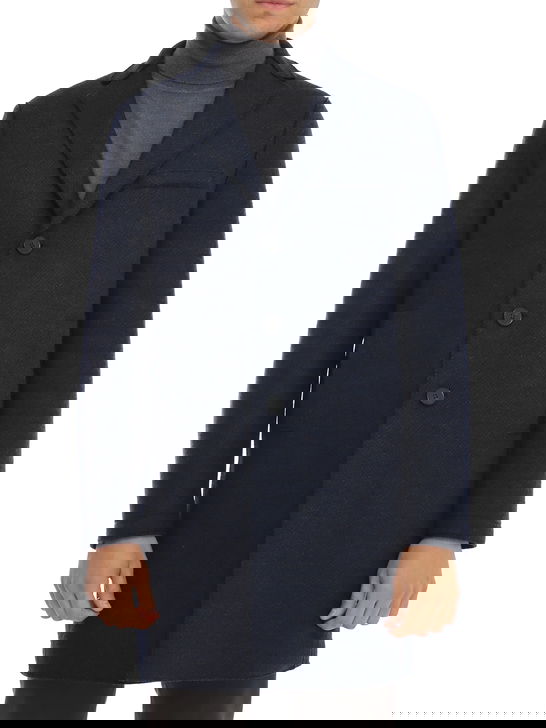 Harris Wharf London Cappotto Harris Wharf London Micro Blu