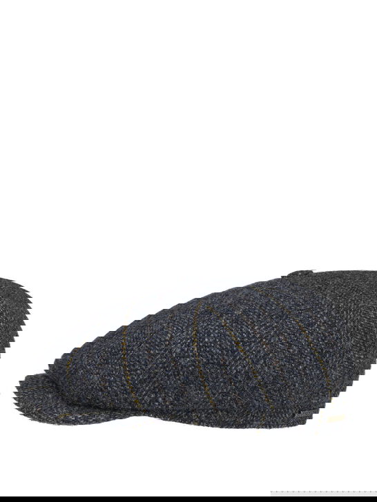 Stetson Coppola Stetson Hatteras Herringbone Stripe Blu