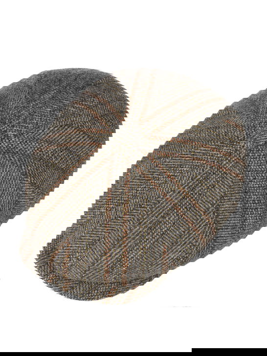 Stetson Coppola Stetson Hatteras Herringbone Stripe Grigio