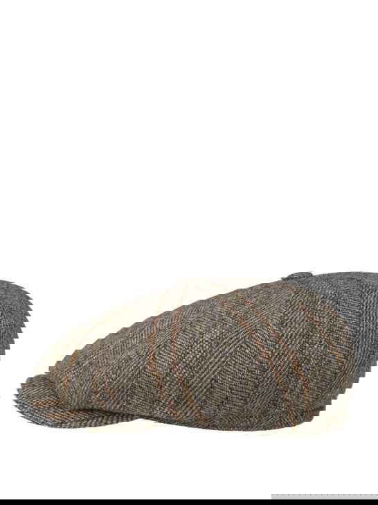 Stetson Coppola Stetson Hatteras Herringbone Stripe Grigio