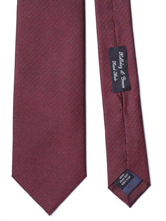 Holliday U0026 Brown Cravatta Holliday & Brown Jacquard Bordeaux