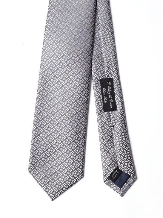 Holliday U0026 Brown Cravatta Holliday & Brown Jacquard Grigio