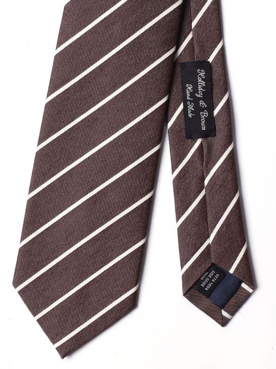 Holliday U0026 Brown Cravatta Holliday & Brown Jacquard Marrone