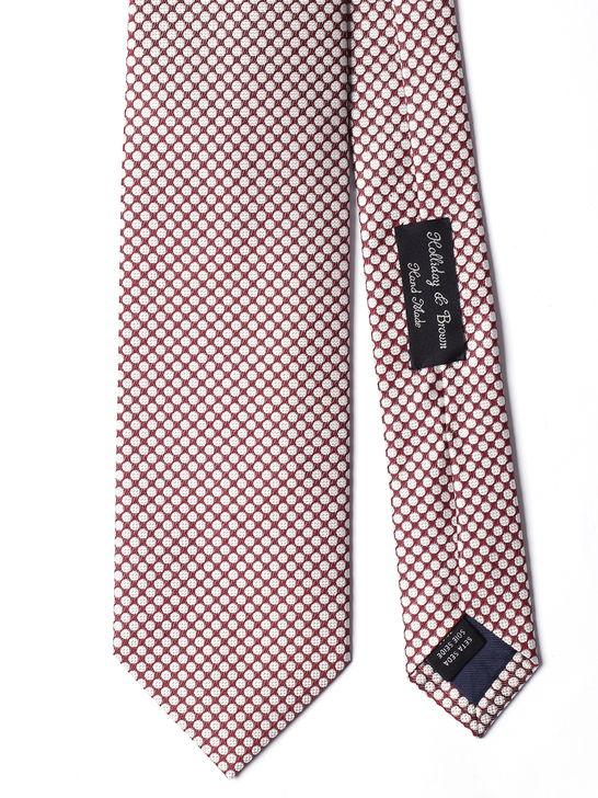 Holliday U0026 Brown Cravatta Holliday & Brown Jacquard Marrone