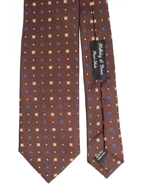 Holliday U0026 Brown Cravatta Holliday & Brown Stampata Marrone