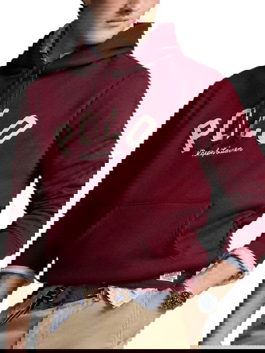 Polo Ralph Lauren Felpa Polo Ralph Lauren Cappuccio Bordeuax