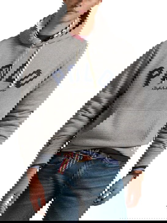 Polo Ralph Lauren Felpa Polo Ralph Lauren Cappuccio Grigio