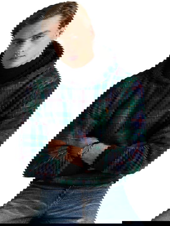 Polo Ralph Lauren Felpa Polo Ralph Lauren Plaid Pile Verde