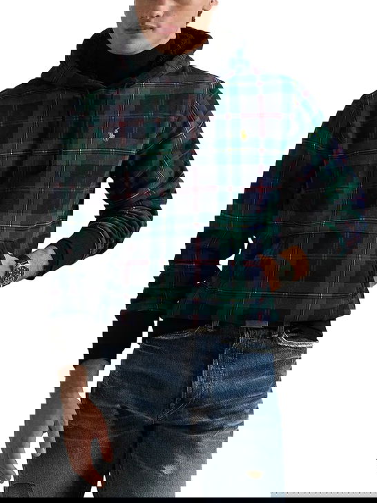 Polo Ralph Lauren Felpa Polo Ralph Lauren Plaid Pile Verde