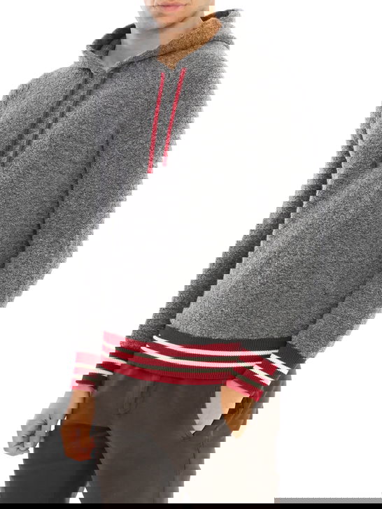 Gallia Felpa Gallia Cappuccio Grigio