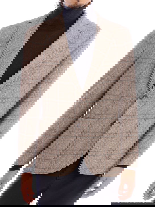 Circolo 1901 Giacca Circolo 1901 Special Print Windowpane Beige