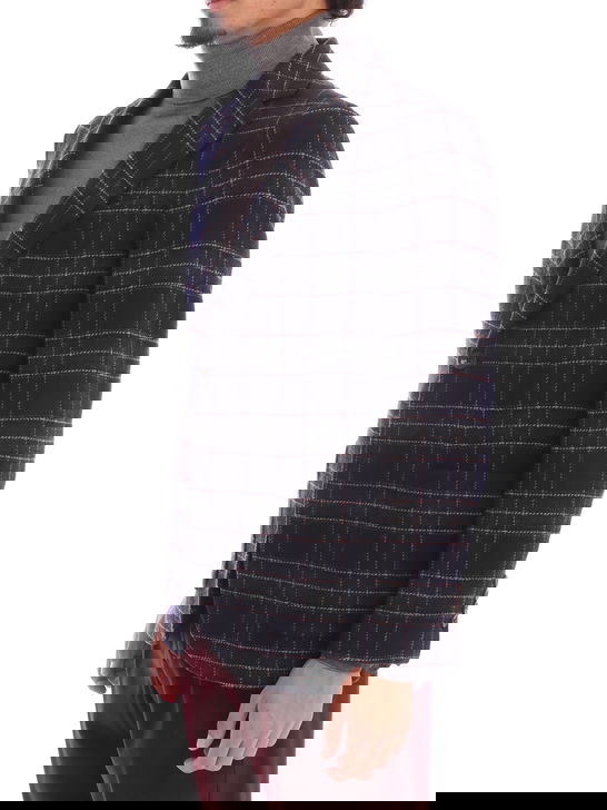 Circolo 1901 Giacca Circolo 1901 Wool Cachemire Check Blu