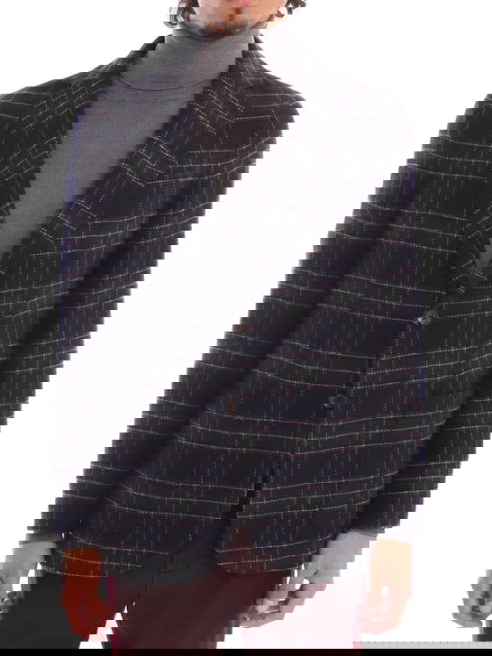 Circolo 1901 Giacca Circolo 1901 Wool Cachemire Check Blu