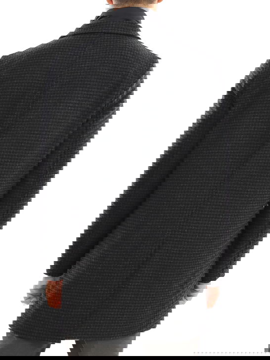 Herno Cappotto Herno Pied De Poule Grigio